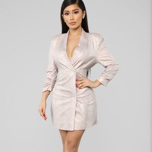 Fashion nova long blazer dress